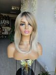 Topper mix blond długa grzywka z odrostem Dagmara naturalna fryzura