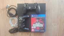 Konsola PS4 SLIM Playstation 4 (1 TB + dwie gry + pad + okablowanie)