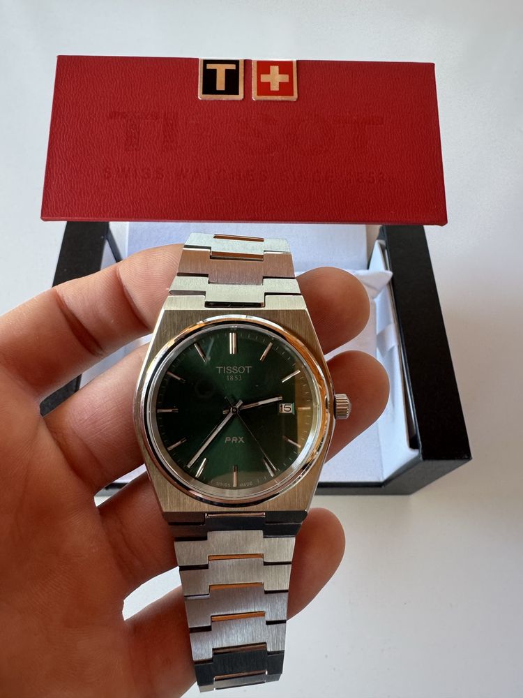 Relogio Tissot amostrador verde