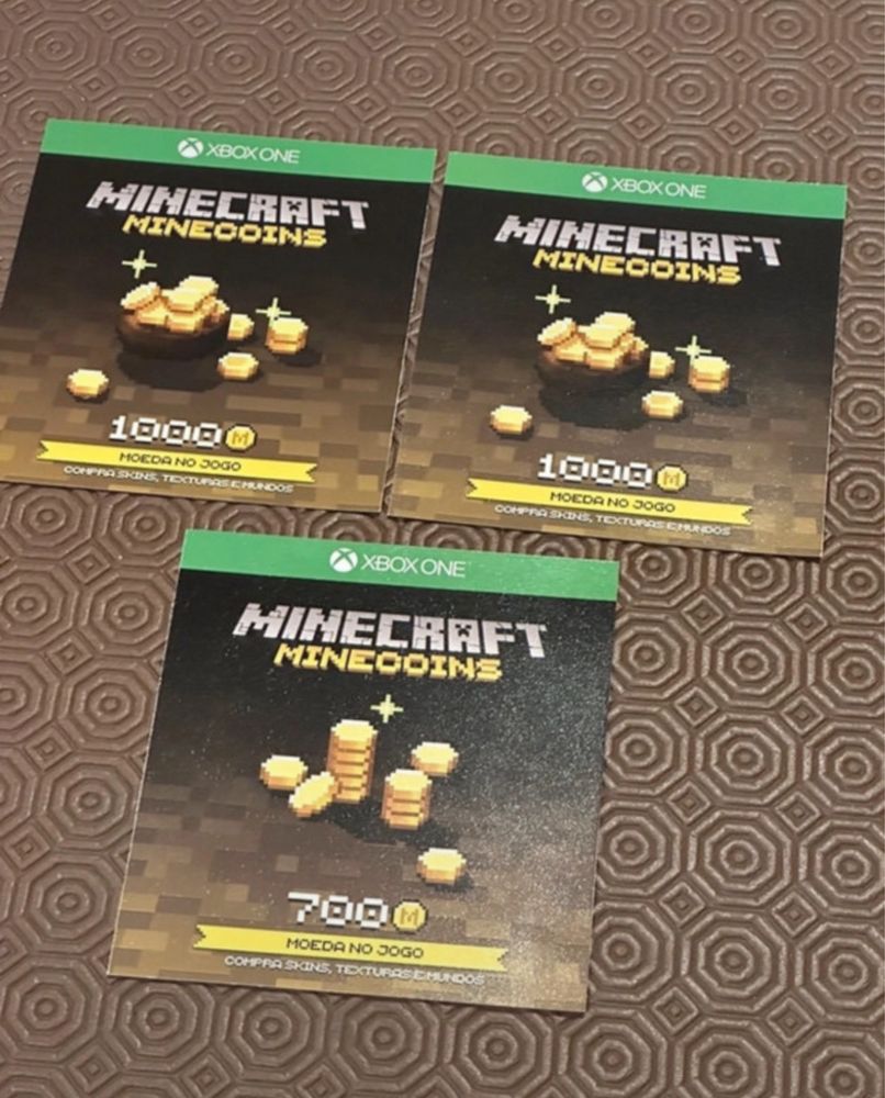 Minecraft 2700 Minecoins para a xbox