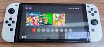 Switch Oled biały CFW Przerobiony + Szkło + Bateria 102 % + Komplet