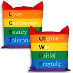 Torba impregnowana tęcza LGBT ChWDP dwustronna