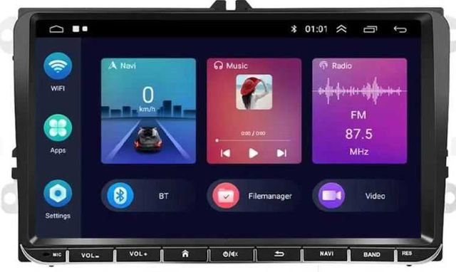Nawigacja 2DIN radio Android VW Passat B6 B7 Golf 5 6 Touran Skoda