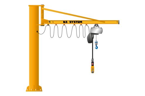 Żuraw stacjonarny obrotowy 500kg z UDT - DS System