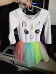 Strój kostium przebranie jednorożca unicorn sukienka tiul body H&M 110