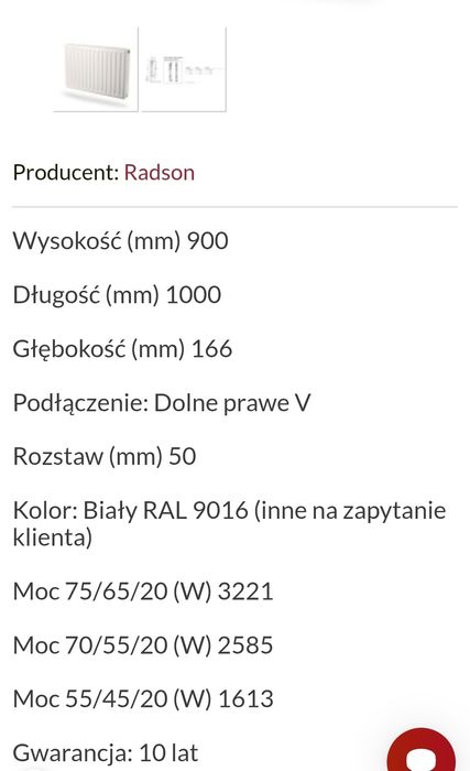 Grzejnik NOWY Radison jak PURMO  BIDERUS okazja Białystok