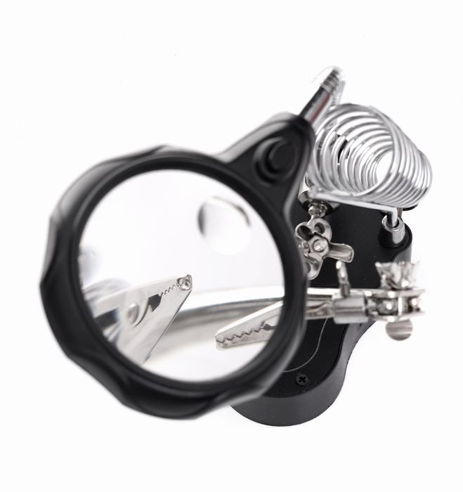 TrzECia ręka - uchwyt lupa do lutowania KD10455