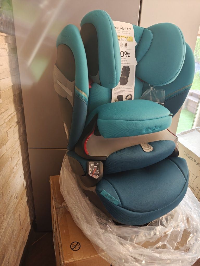 Nowy fotelik samochodowy Cybex 9-36kg, ISOFIX, Turkusowy.