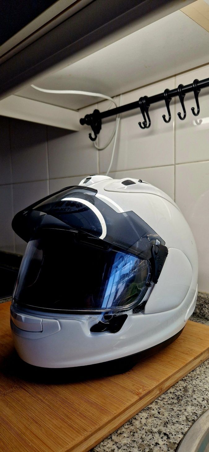 *Oportunidade*Arai RX7-V Diamond White igual a novo + extras