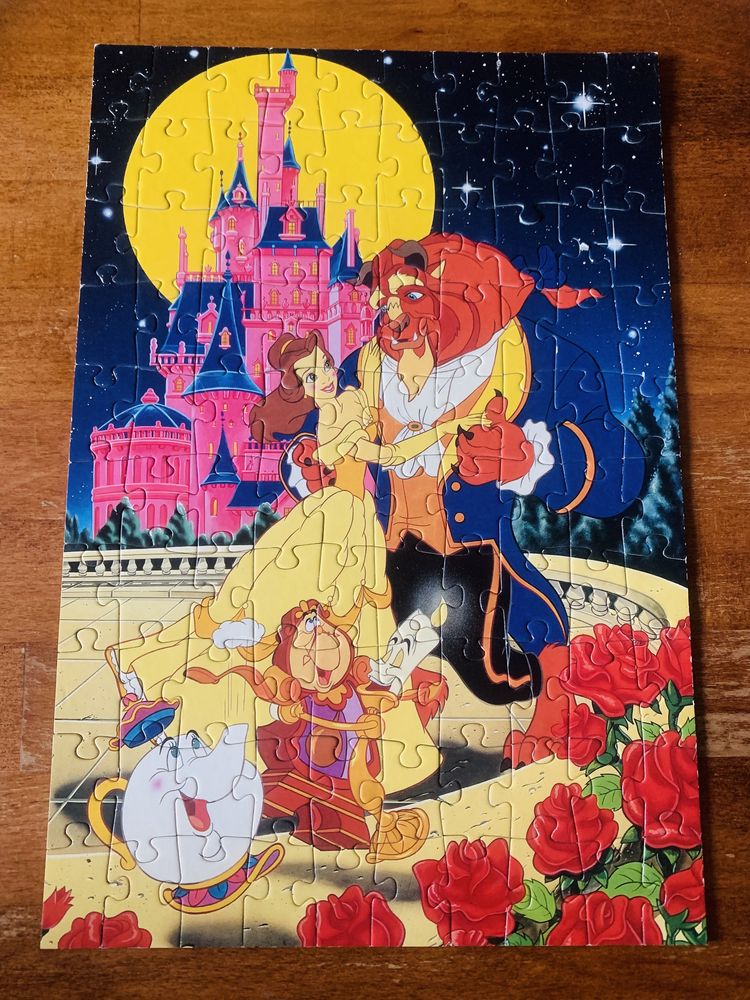 Puzzle Piękna i Bestia, Disney vintage