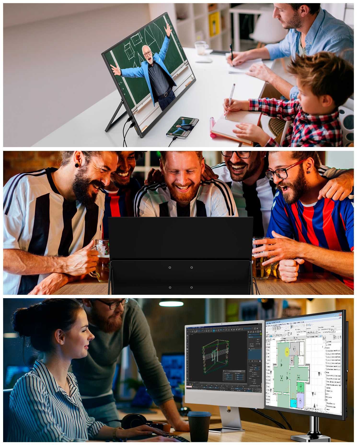 Портативний монітор UPERFECT UMax 22'' 2K IPS USB-C (Touch/No Touch)