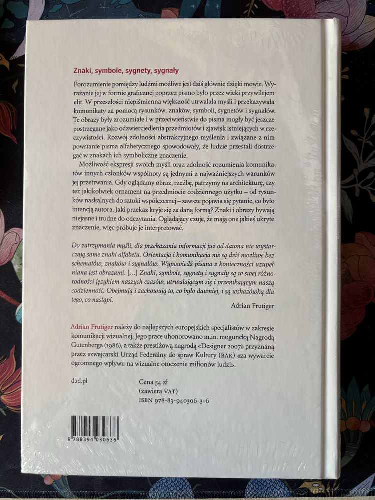 Książka „Człowiek i jego znaki” Adrian Frutiger