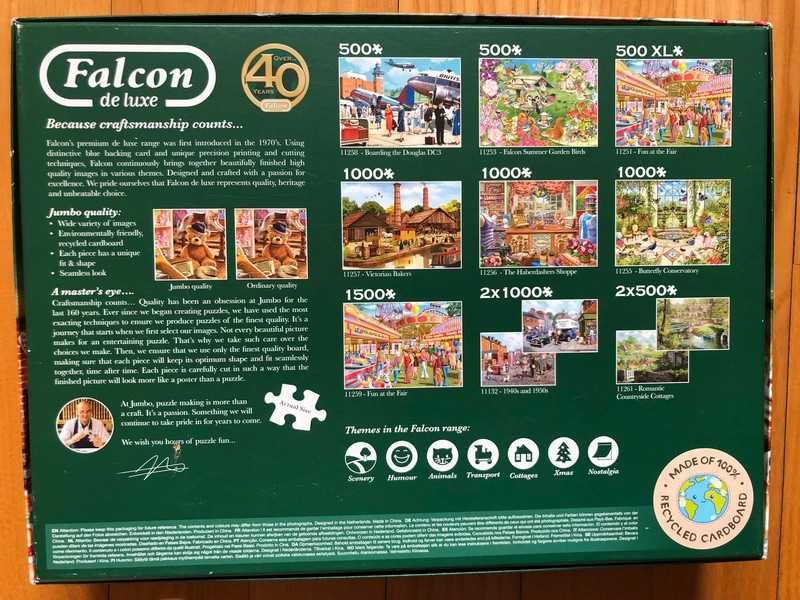 Puzzle 2x1000 "Zwierzęta domowe" (Animals at home) Falcon, Jumbo