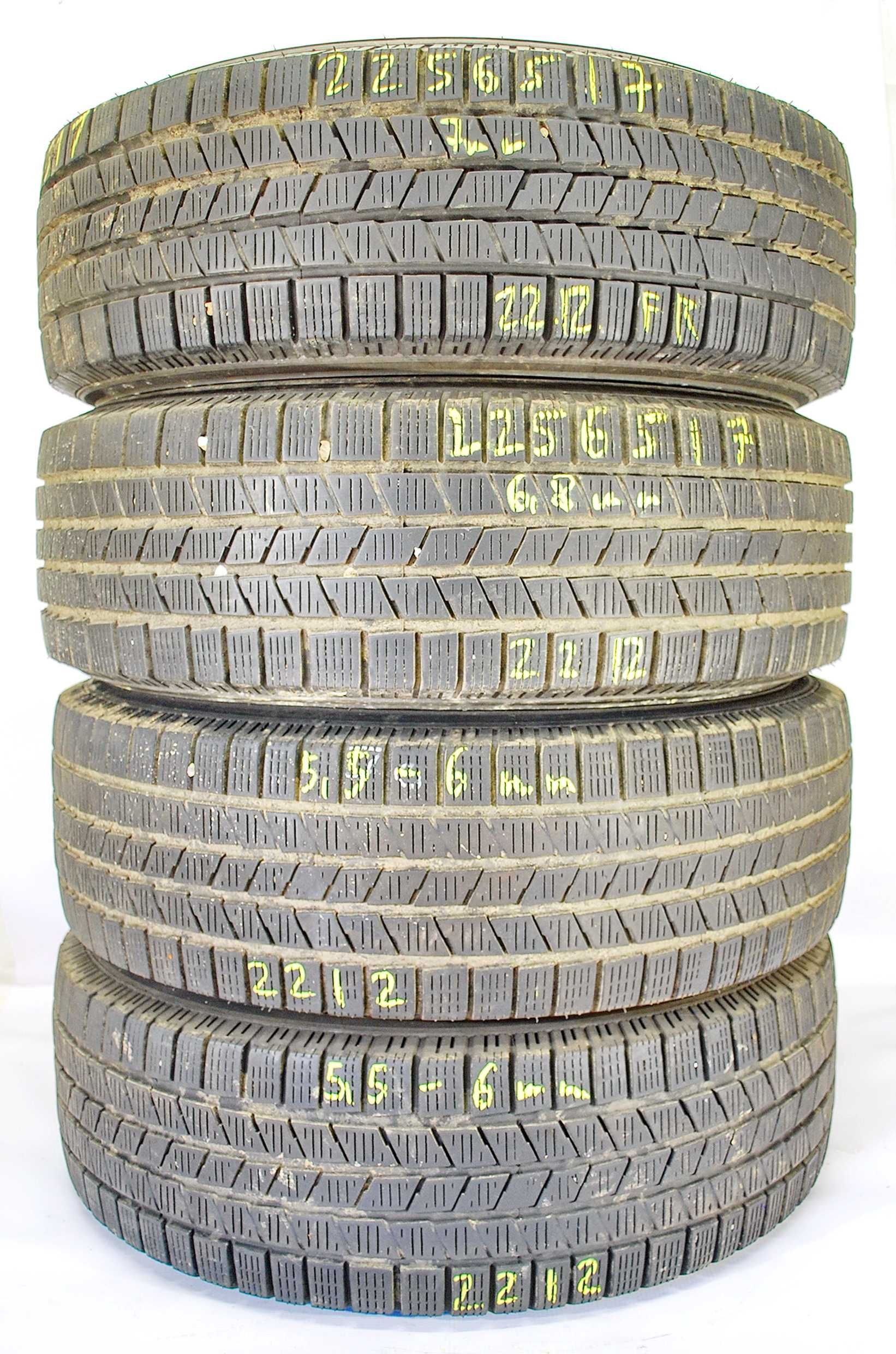 4x 225/65 R17 Pirelli Ice&Snow opony zimowe 6,5 mm / montaż