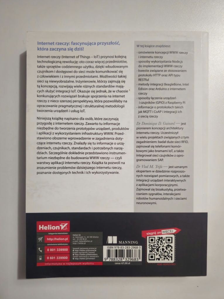 Internet rzeczy -Guinard, Trifa, wyd. Helion, Raspberry Pi