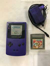 Game boy color + jogo + carregador