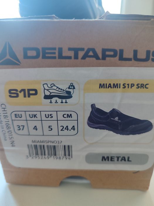 Ботинки защитные MIAMI S1P SRC, размер 37