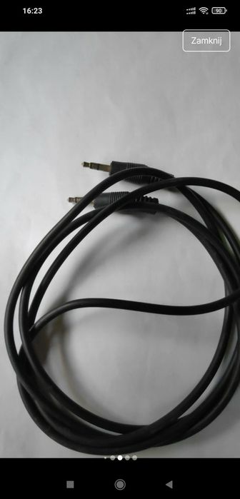 Zestaw kabli minijack USB kabel internetowy.