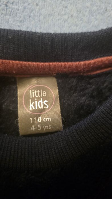 Czarna bluza dziewczęca 110