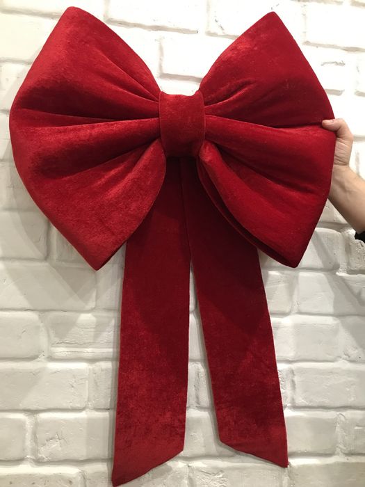Бархатный бант большой