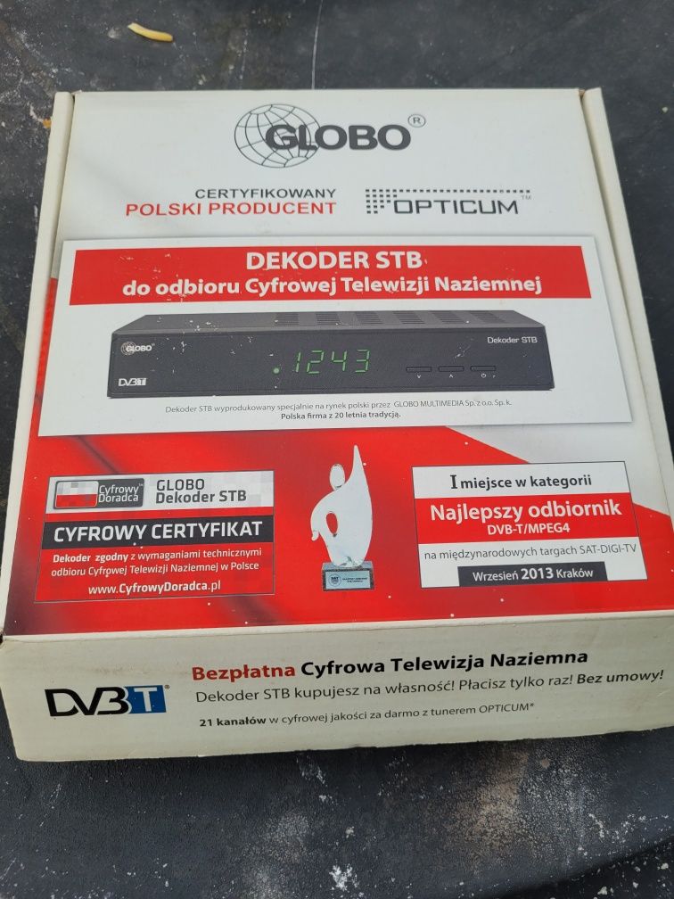 Dekoder STB do odbioru cyfrowej tv naziemnej dvb-t mpeg4