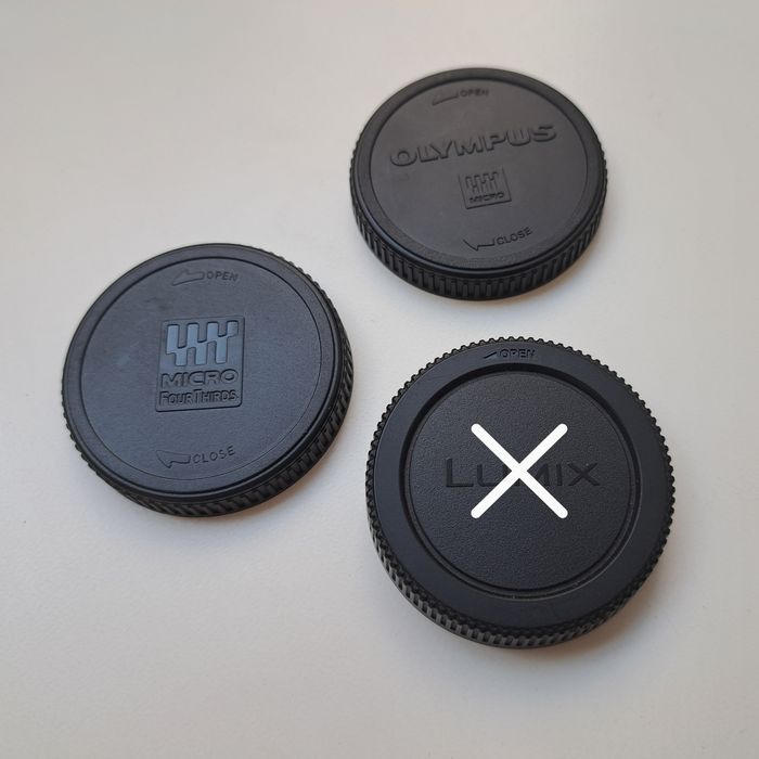 Adaptadores m4/3 mft e tampas