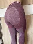 Legginsy GymShark XS różowe melanż hit viral damskie 3/4 połowa łydki