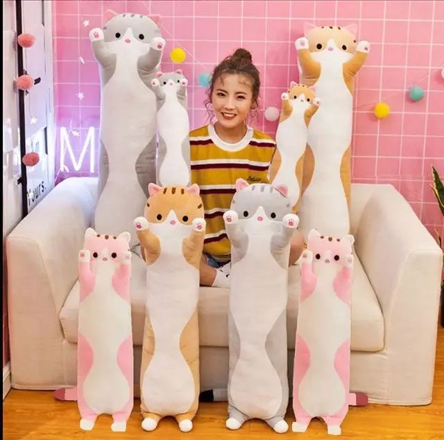 Кот батон мягкая игрушка 55,75,95,115,135,160 см