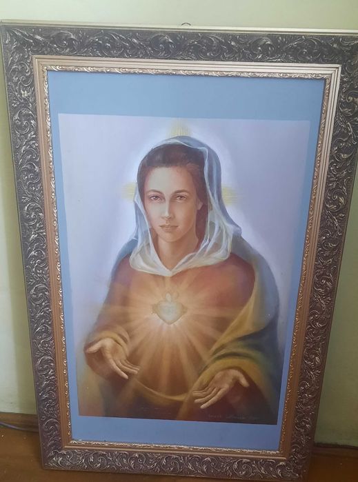 Obraz Maryi z Najświętszym Sercem – Leszek Latkowski, 1989 – unikat