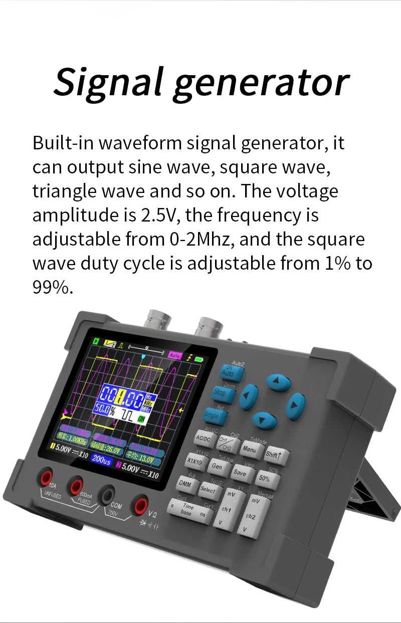 Осцилограф ZEEWEII DSO3D12, 120MHz + мультиметр, генератор