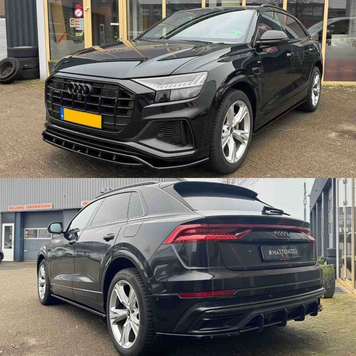 Тюнинг Audi Q8 S-line (18-23) обвес губа пороги дифузор спойлер