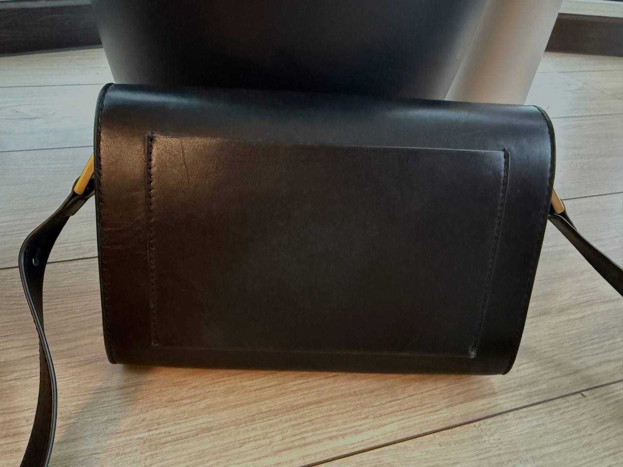 Оригінальна сумка massimo dutti шкіряна