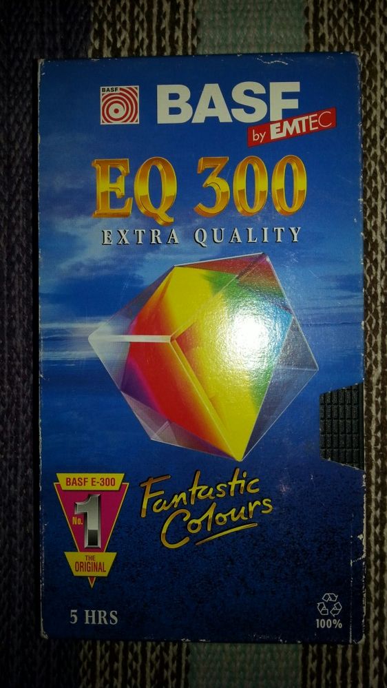 Kaseta Video chromowa VHS / SVHS ET , EQ-300 tj. 5 godz. używana