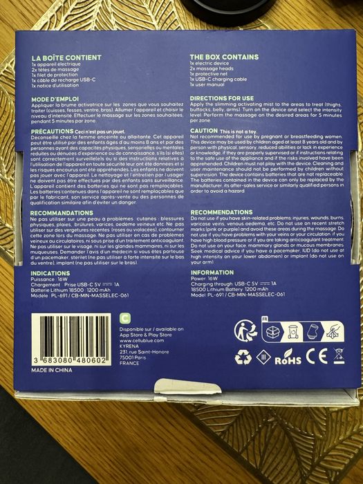 Masażer Cellublue