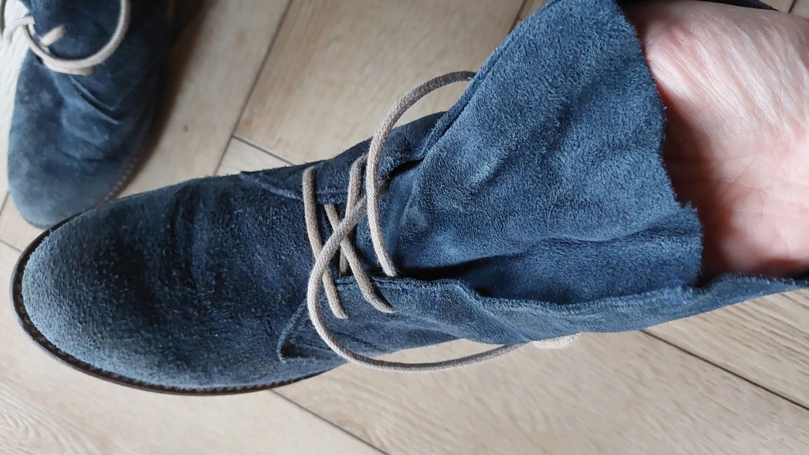 buty damskie za kostke, botki, sztyblety, skóra r.37
