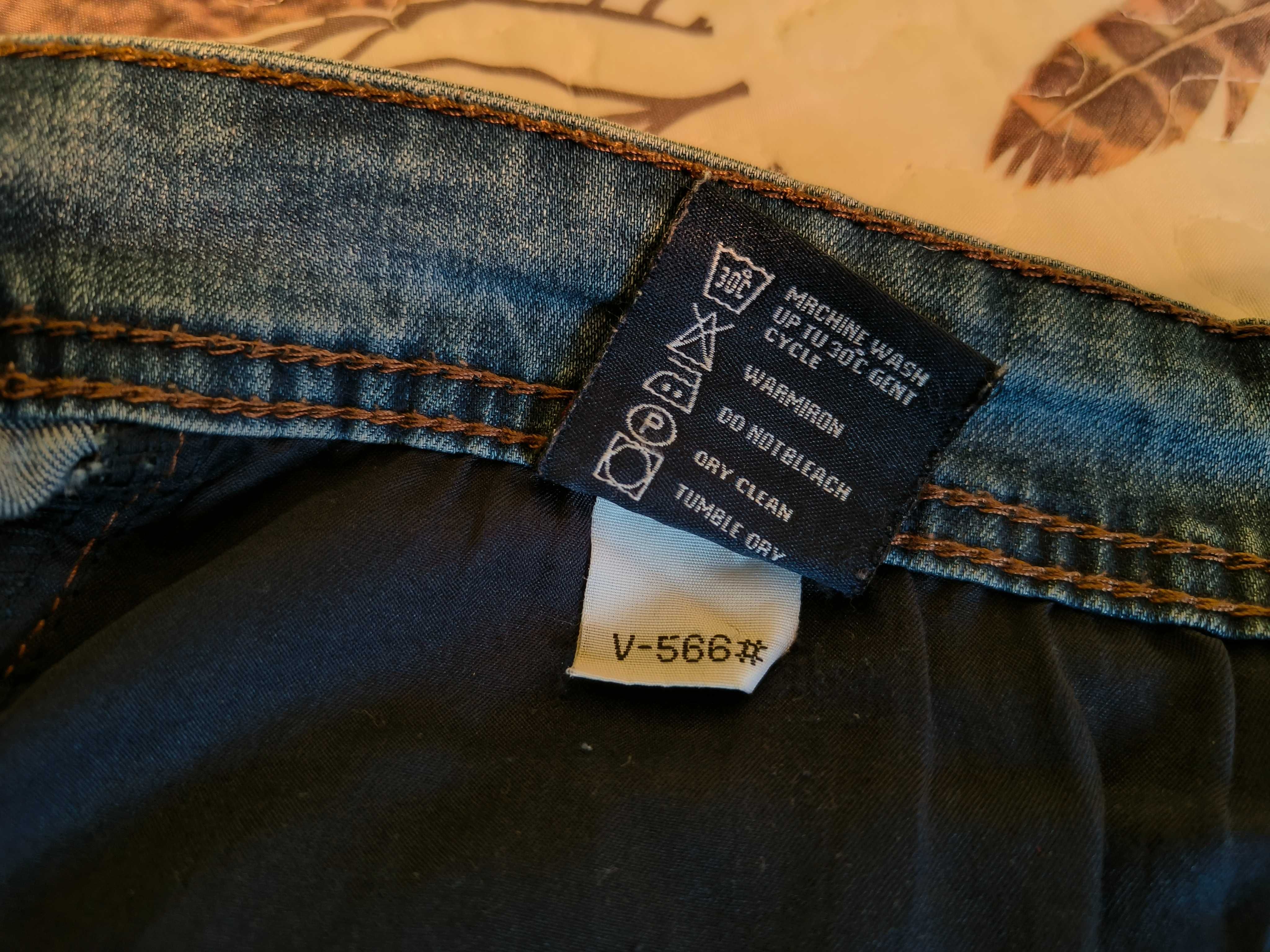 Shorty spodenki jeansowe męskie W40 L32 K&L Jeans niebieskie
