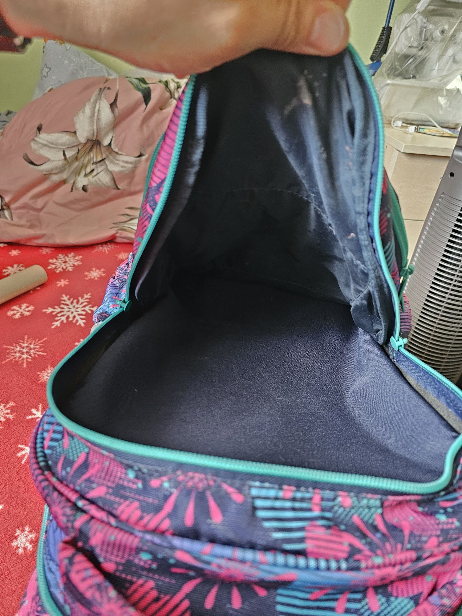 Plecak CoolPack Starr - Szkolny plecak na kółkach kwiaty i motyle