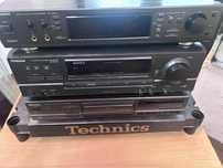 Wieża Technics 3 klocki procesor Technics SHGE90 CD Amplituner