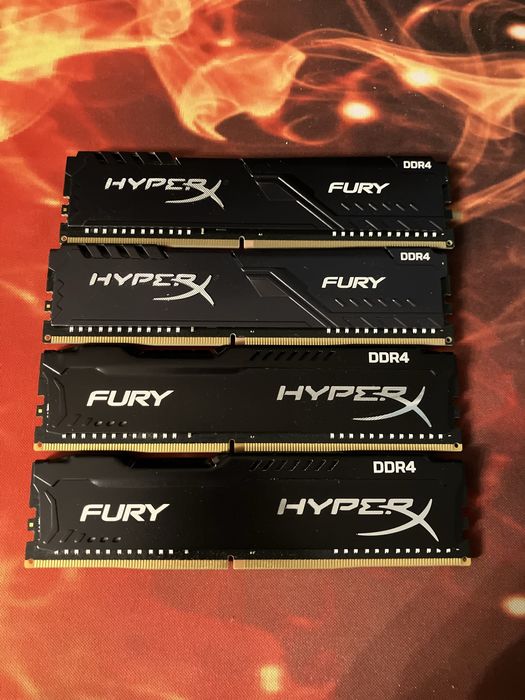 HyperX Fury 4 x 4GB 16GB DDR4 2400MHz CL15 HX424C15FB\4