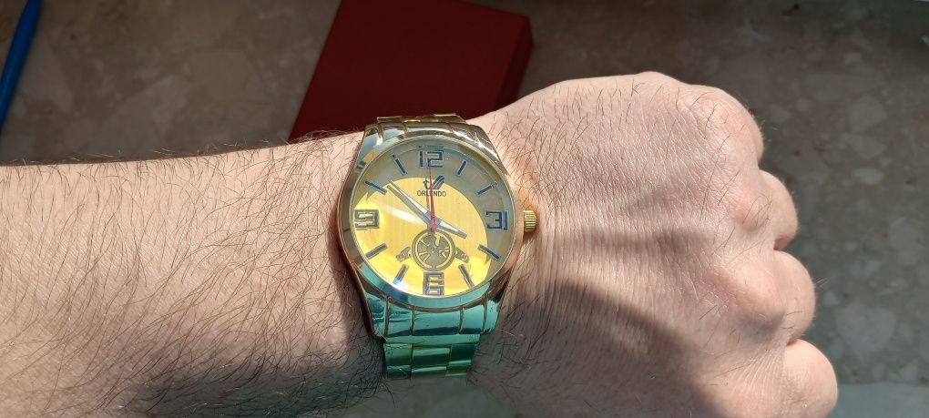 Zegarek męski złoty kolor