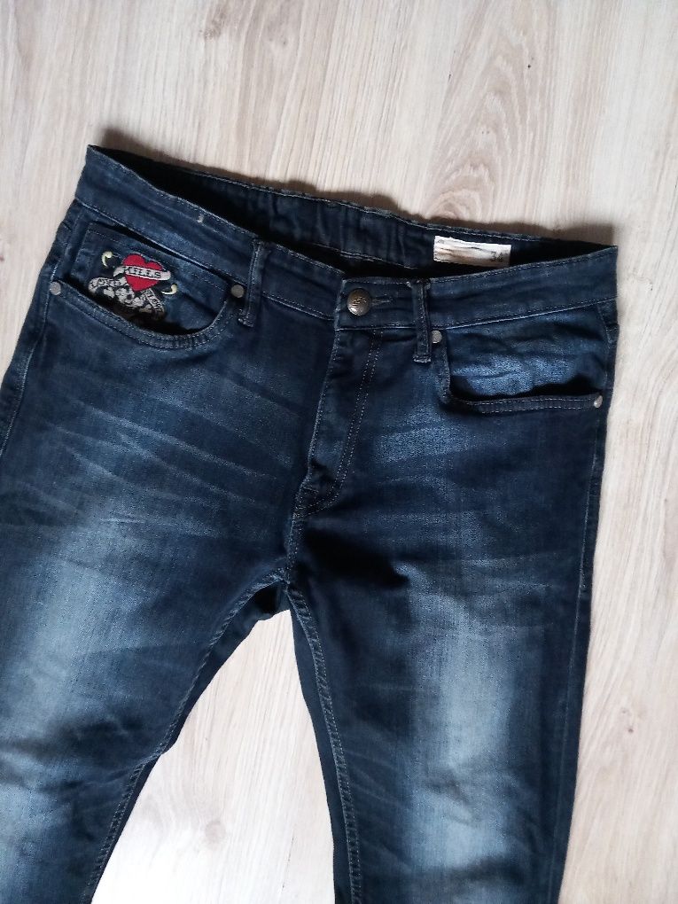 Ed Hardy męskie spodnie oryginalne 34