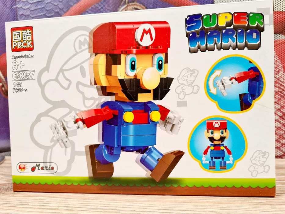 Zestaw klocków klocki plastikowe Mario 146 el nowy