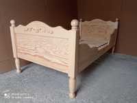 łóżko vintage w starym stylu łóżeczko dziecięce łóżko skandynawskie