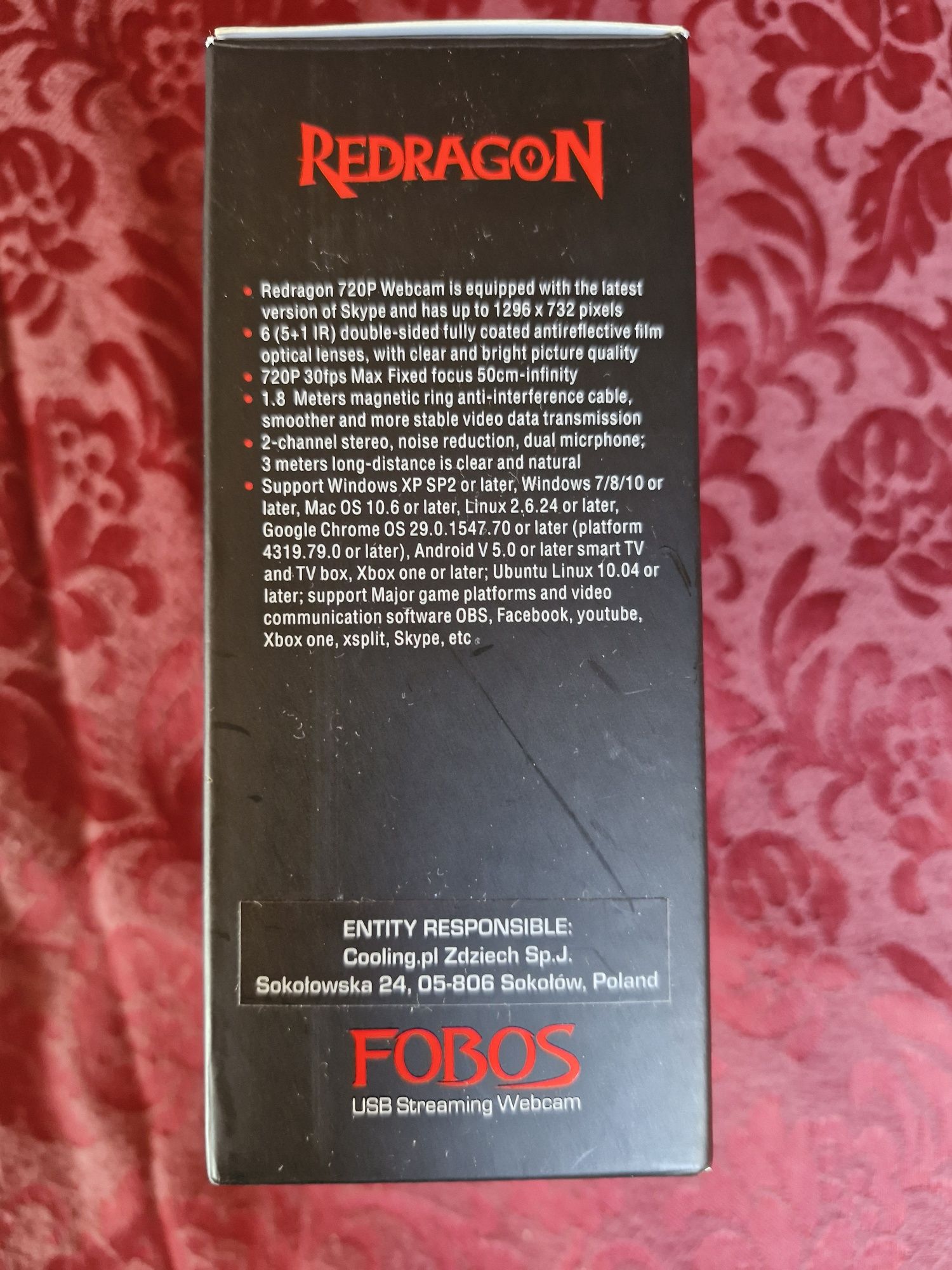 Kamera internetowa Redragon Fobos GW600 (RED-GW600) webcam