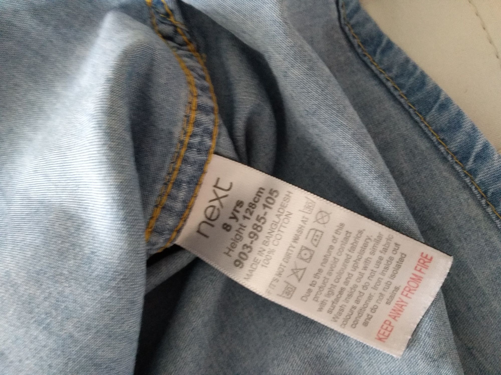 Jak nowa koszula dżinsowa r. 128 next H&M