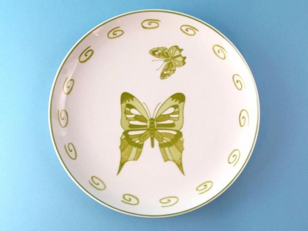 duży naścienny porcelanowy talerz rosenthal motyl