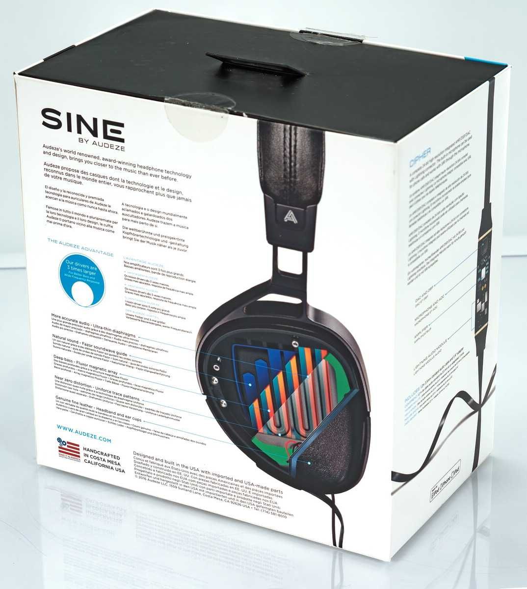 Наушники Audeze Sine + кабель Lightning