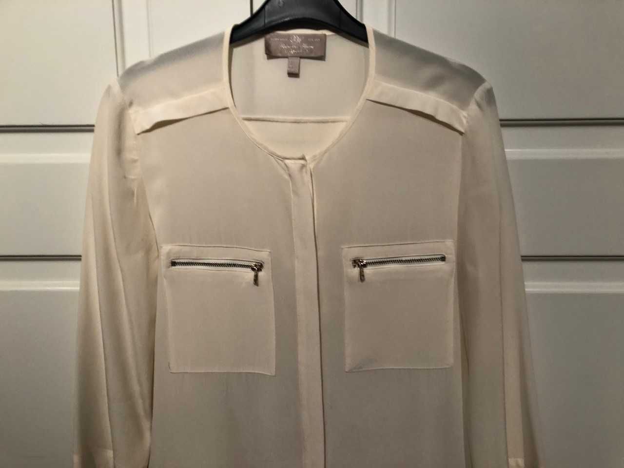 blusa de seda branco pérola marca PEDRO DEL HIERRO  S