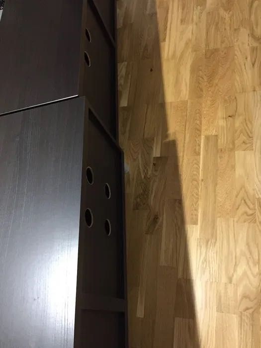 Szafka TV 1 szt. czarna drzwiczki szkło komoda 240cm 120cm szafki RTV