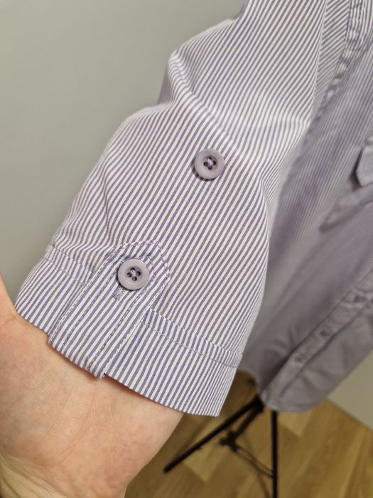 Koszula męska jasny fiolet krótki rękaw DH&AA men's collection roz.XXL